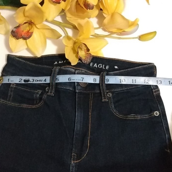 AMERICAN EAGLE HI-RISE SKINNY SUPER STRETCH JEANS - Picture 9 of 11